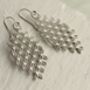 Silver Lace Bohemian Earrings, thumbnail 1 of 9