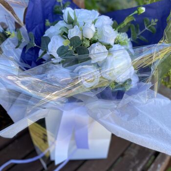 White Rose Gift Bouquet, 7 of 12