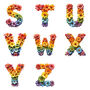 Personalised Flower Alphabet New Baby Teddy Bear, thumbnail 7 of 7