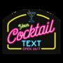 Neon Cocktail Bar. Personalised Bar Sign, thumbnail 3 of 10