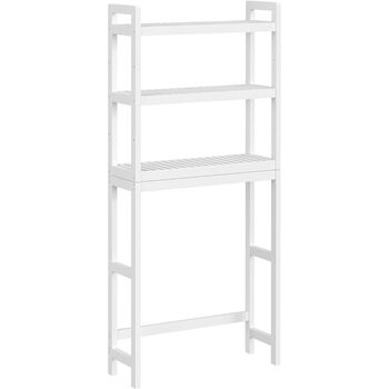 Over The Toilet Storage Rack Organiser Unit Shelves, 9 of 9