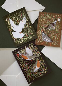 Partridge In A Pear Tree Christmas Card, 6 of 6