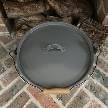Inglenook Ash Bucket In French Grey With Log Bag, 7 of 8