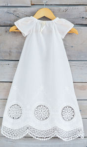 cotton christening dress