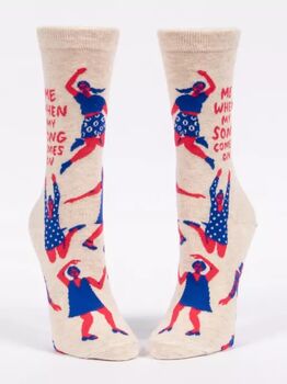 Ladies 'When My Song Comes On Socks' Dancing Socks, 3 of 5