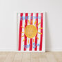 Here Comes The Sun Typography Print, thumbnail 3 of 3