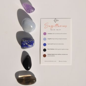 Sagittarius Zodiac Crystal Kit, 2 of 4