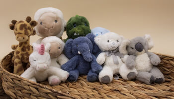 Personalised Huggy Lamb Soft Newborn Toy, 2 of 12