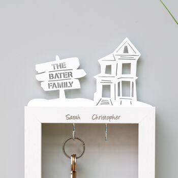 Personalised Two Hook Family Key Holder, 3 of 4