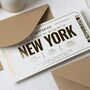 Personalised New York Birthday Boarding Pass Voucher, thumbnail 5 of 9