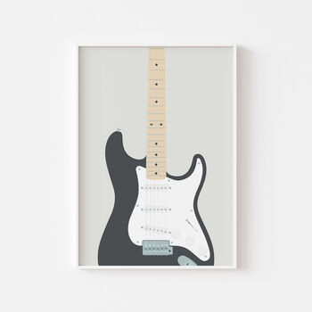 Stratocaster Guitar Print | Guitarist Music Poster, 7 of 11