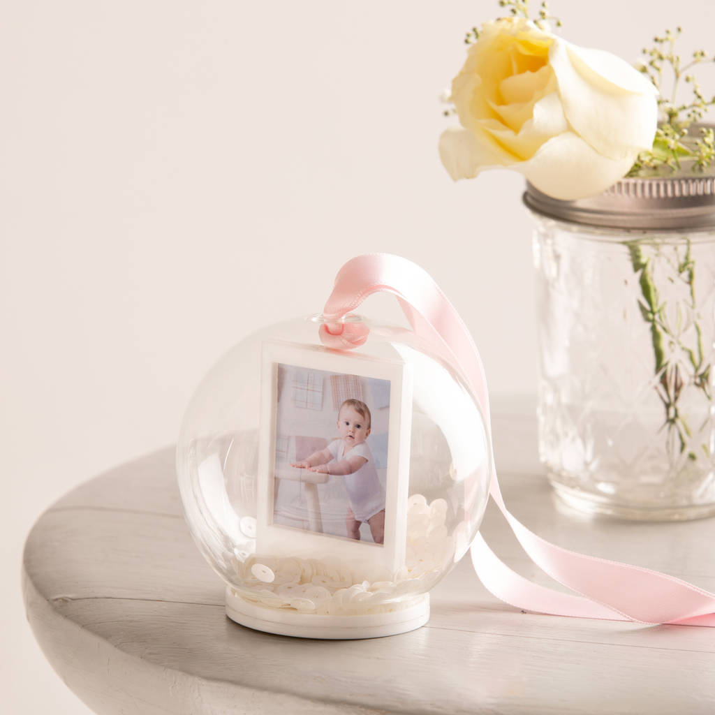 Personalised New Baby Photo Snow Globe By Twenty Seven