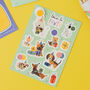 Eco Friendly Dog Party Bag Stickers – Kids Party Favours Plastic Free, thumbnail 1 of 8