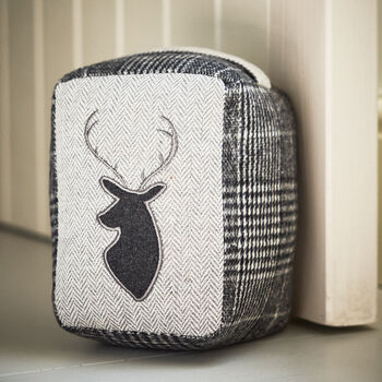 Grey Tweed Stag Doorstop And Draught Excluder, 2 of 7