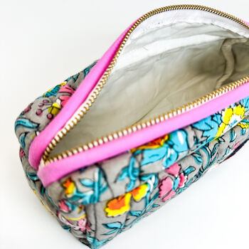 Handmade Quilted Floral Pencil Case, 4 of 4