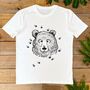 Bumble Bee Bear Organic T Shirt, thumbnail 2 of 7