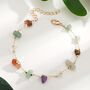 Bohemian Natural Stone Anklet Bracelet, thumbnail 5 of 6