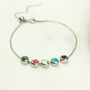 Family Birthstone And Zodiac Sign Slider Bracelet, thumbnail 9 of 12