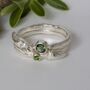 Tourmaline And Cognac Diamond Willow Twig Ring, thumbnail 4 of 8
