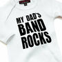 My Dads Band Rocks Cool Babygrow, thumbnail 1 of 6