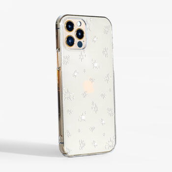 Christmas Stars Clear Phone Case, 5 of 5