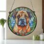 Bull Mastiff Stained Glass Effect Suncatcher, thumbnail 4 of 6