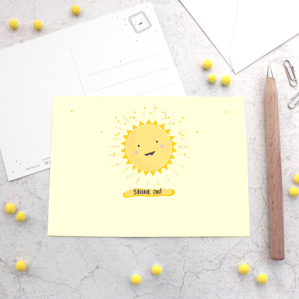 Shine On! Sunshine Happy Mail Postcard, 1 of 5
