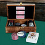 Personalised Luxury Poker Set In Wooden Box, thumbnail 2 of 4