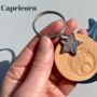 Personalised Zodiac Birthday Leather Keyring, thumbnail 11 of 12