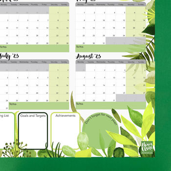 Giant 2022 To 2023 Academic Botanical Wall Planner, 6 of 8