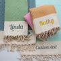 Personalised Cotton Throw, Birthday Gifts, thumbnail 4 of 12