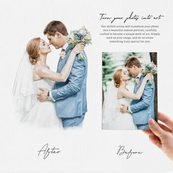 Father Of The Bride Gift – Custom Portrait Gift For Dad, 11 of 11