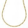 18k Gold Vermeil Plated Figaro Chain Necklace, thumbnail 4 of 6