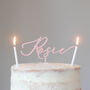 Personalised Name Birthday Cake Topper, thumbnail 3 of 5