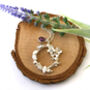 Birthstone And Botanical Wreath Necklace, thumbnail 5 of 8