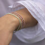 Birthstone And Silver Bead Bracelet, thumbnail 1 of 3