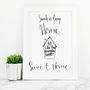 Personalised 'Home Sweet Home' Illustration Print, thumbnail 1 of 6