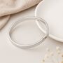 Personalised Hinged Bangle In Sterling Silver, thumbnail 3 of 8