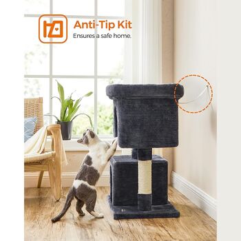 Cat Tree With Sisal Scratching Posts And Plush Condos, 7 of 10