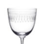 Set Of Six Ovals Art Deco Style Wine Glasses, thumbnail 2 of 3