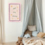 Just Keep Shinning Nursery Quote Art Print, thumbnail 2 of 3