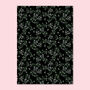 Luxury Black Mistletoe Christmas Wrapping Paper, thumbnail 4 of 4