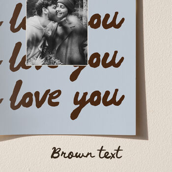 I Love You Personalised Photo Print, 11 of 12