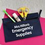 Personalised Emergency Supplies Teacher Pencil Case, thumbnail 1 of 3