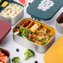 Stainless Steel Lunchbox With Organisers Mustard, thumbnail 10 of 11