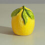 G Decor Set Of Lemon Shaped Salt And Pepper Shakers, thumbnail 5 of 8