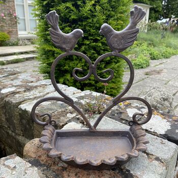 Cast Iron Wall Mounted Bird Feeder, 7 of 12