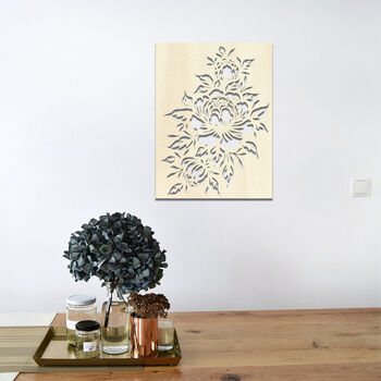 Elegant Peony Wood Wall Art Timeless Floral Decor, 12 of 12