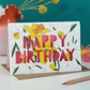 March Birth Flower Paper Cut Birthday Card, thumbnail 1 of 4