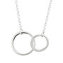 Sterling Silver Linked Circles Necklace, thumbnail 8 of 8